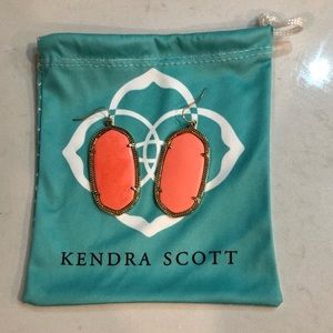 Kendra Scott Danielle Earrings in Coral